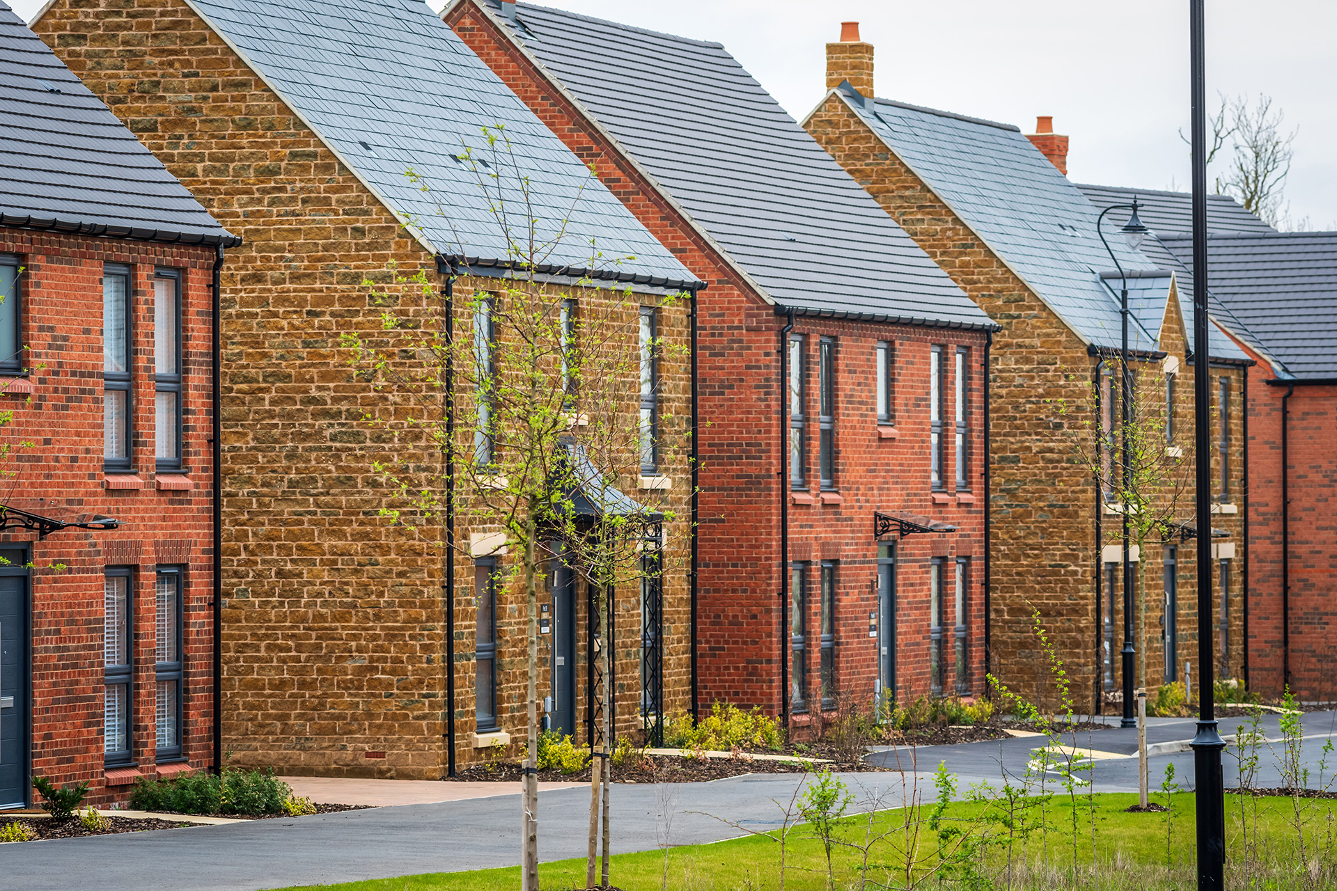 New-build properties in England, showing how veterans can get help with buying a home in England through the First Homes scheme.